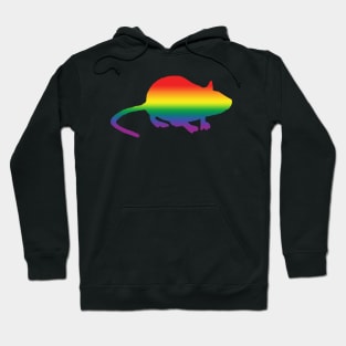 Rainbow Silhouette Rat Hoodie